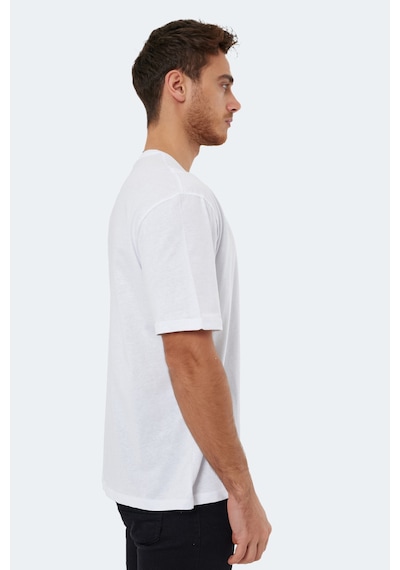 Slazenger Kaurı In Oversize Erkek Beyaz Tişört Beyaz