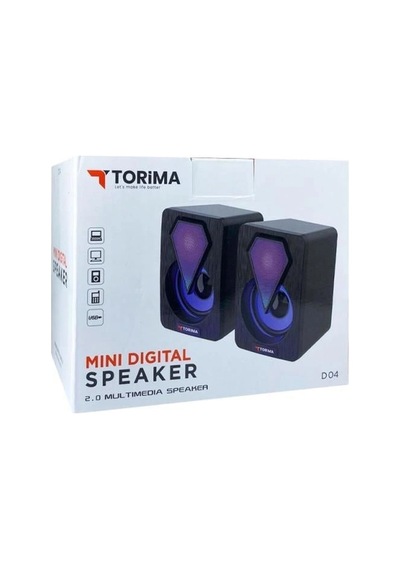 Hoparlör Speaker Usb Rgb 1+1 Torima D04