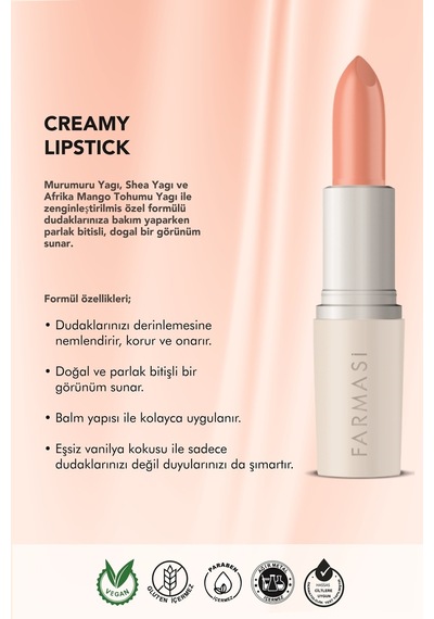 Farmasi Creamy Lipstick 16 Barely Nude