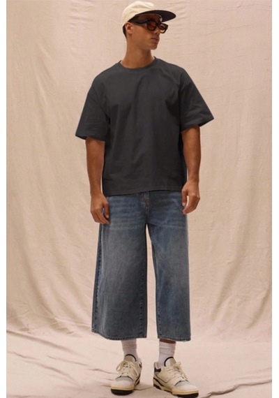 Cool Tarz Erkek %100 Organik Pamuklu Kalın Dokulu Comfort Fit Bisiklet Yakalı T-shirt Siyah Siyah Cool Tarz Erkek %100 Organik Pamuklu Kalın Dokulu Comfort Fit Bisiklet Yakalı T-shirt Siyah Siyah
