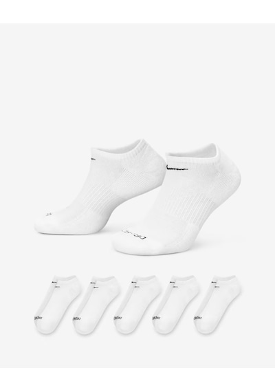 Nike Sx6898-100 Everyday Plus Destekli No-show Antrenman Çorapları 6 Çift Beyaz