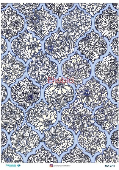 Diamond Pirinç Dekopaj Kağıdı - 2711