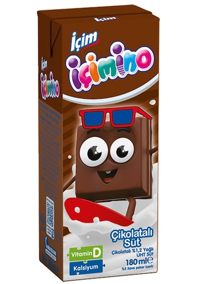 İçim İçimino Çikolatalı Süt 180 Ml X 24 Adet