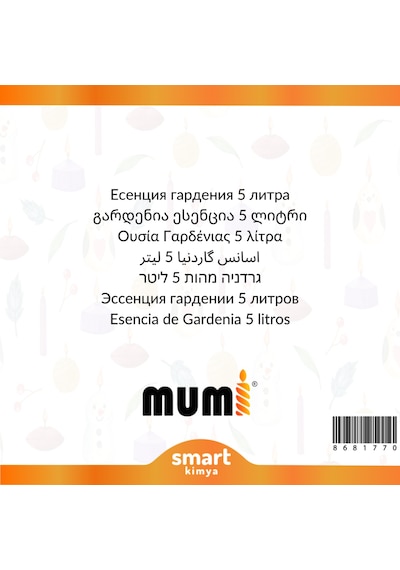 Gardenya Mum Esansı 5 Litre Şeffaf