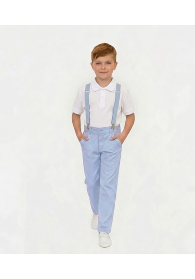 Nacar Store Erkek Çocuk Mavi Keten Pantolon Ve Askı Beyaz Yakalı Tişört Takım 23 Nisan-29 Ekim Ve Özel Günler Açık Mavi Pantolon-mavi Askı-beyaz Polo Yaka Nacar Store Erkek Çocuk Mavi Keten Pantolon Ve Askı Beyaz Yakalı Tişört Takım 23 Nisan-29 Ekim Ve Özel Günler Açık Mavi Pantolon-mavi Askı-beyaz Polo Yaka