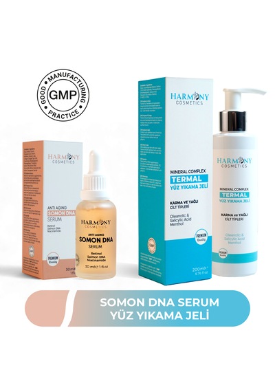 Somon Dna Sıkılaştırıcı Serum + Termal Yüz Yıkama Jeli 2'li Set