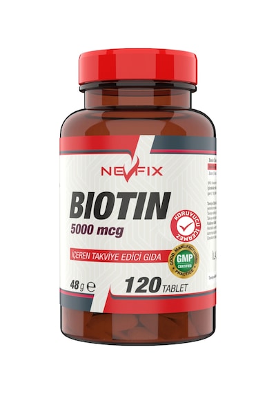 Nevfix Biotin 5000 Mcg 120 Tablet Haziran