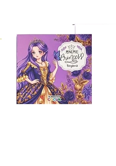 4e Anime Princess Boyama Kitabı Mor