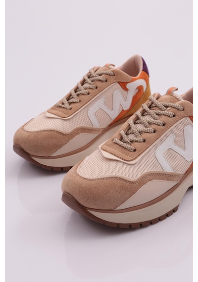 Dgn 55100 Kadin Sneaker Nude Multi