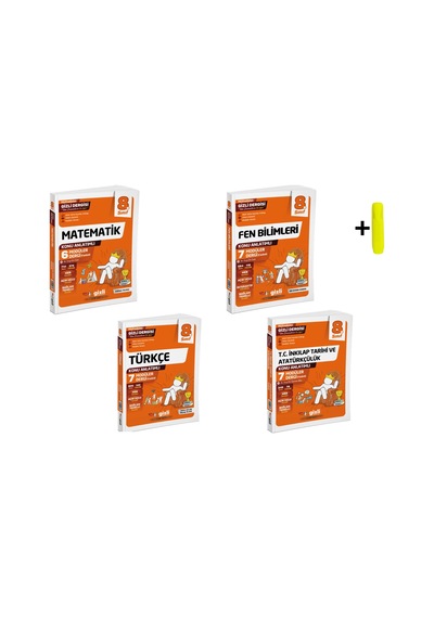 8. Sınıf T.c. Matematik Fen Türkçe İnkılap Müfredatın Gizli Dergisi Gizli Yayınları
