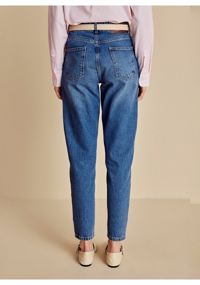 Brooks Brothers Mavi Kadın %100 Pamuk Denim Pantolon Bbss26fdp002