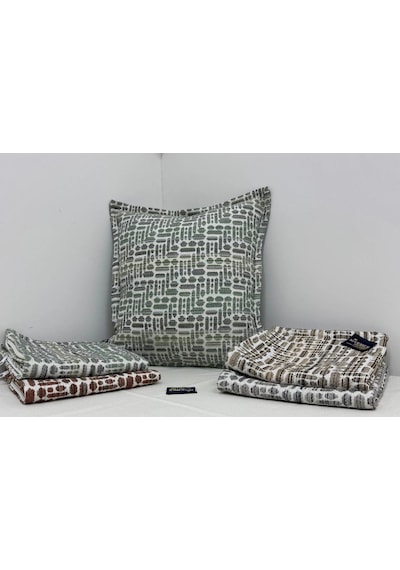 Nivemeshome Kırlent Kılıfı 45x45 Lisa 02 Yeşil Yeşil