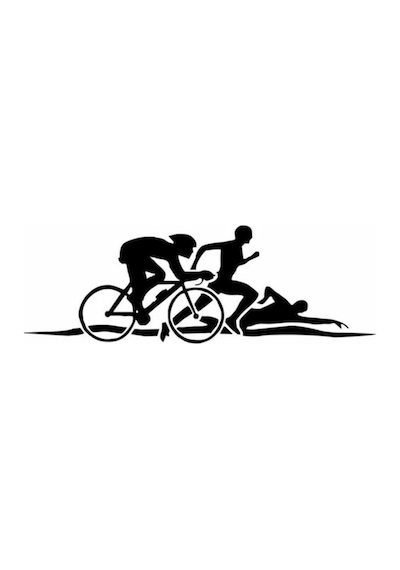 Triatlon Araba Çıkartmaları Yüzme Bisiklet Koşu 2