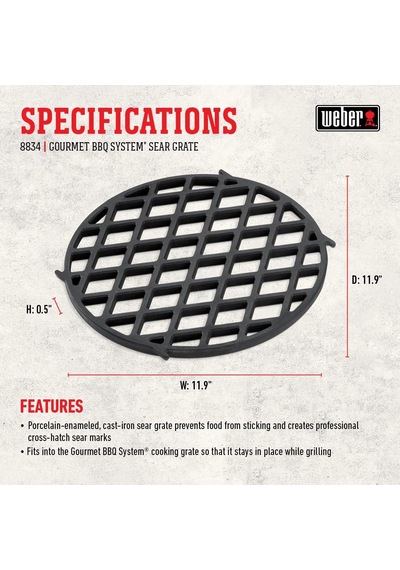 Tr 8834 Gourmet Bbq System Sear Grate,black