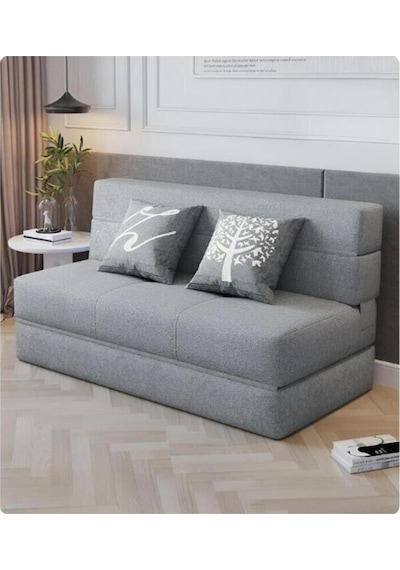 Good Night Twix 150cm Katlanır Koltuk & Yatak & Kanepe Açık Gri