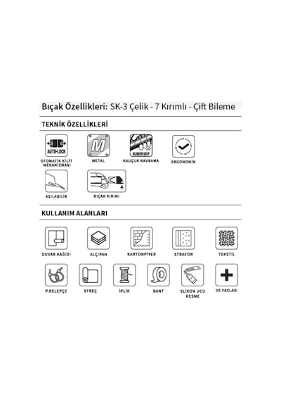 Vıp-tec Prof. Metal Maket Bıçağı 875109