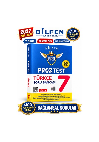 Bilfen 7.sınıf Protest 2027 Türkçe %100 Maarif Model Bağlamsal Soru Bankası Yeni Ürün Bilfen 7.sınıf Protest 2027 Türkçe %100 Maarif Model Bağlamsal Soru Bankası Yeni Ürün