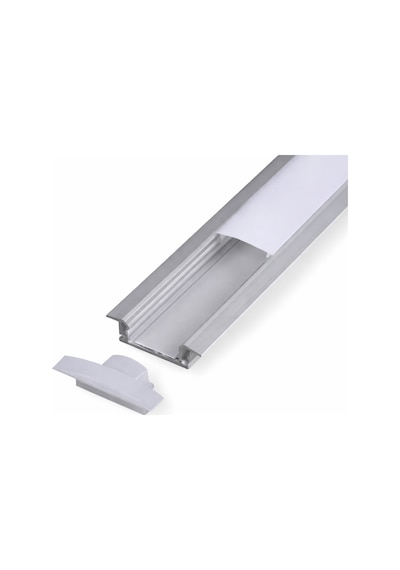 Sıva Altı Alüminyum Led Profil Kanal 11x14mm 2mt. Aydınlatma Dekoratif Şerit Kanalı Armatür Linear Işık Kare Kasa