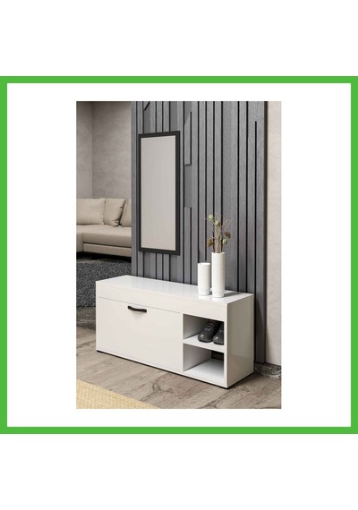 Vaveni Ayakkabılık Dolabı Beyaz 90 Cm Arz Vaveni Ayakkabılık Dolabı Beyaz 90 Cm Arz