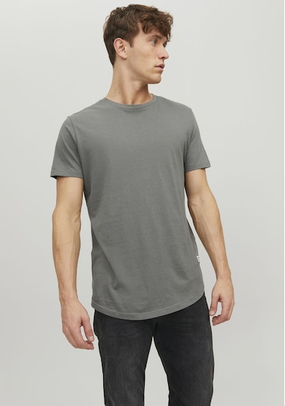 Jack & Jones Bisiklet Yaka Rahat Kesim Tişört-Noa 12113648 Sedona Sage Açık Gri