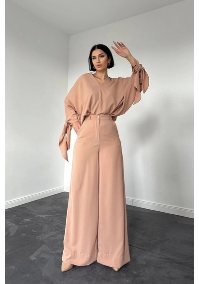 Defymoda Bej İkili Takım Bej