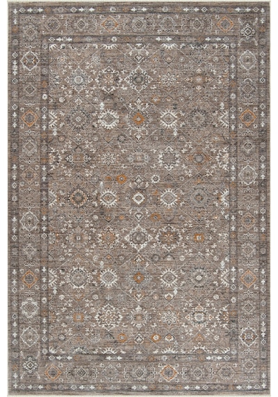 Dekorenti Otantik 2606 Gri Halı Etnik Desenli Vintage Halı