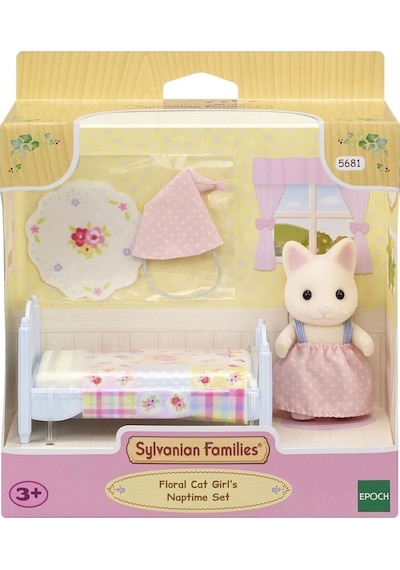 5681 Sylvanian Families Çiçekli Kedi Kızın Uyku Seti +3 Yaş Standart
