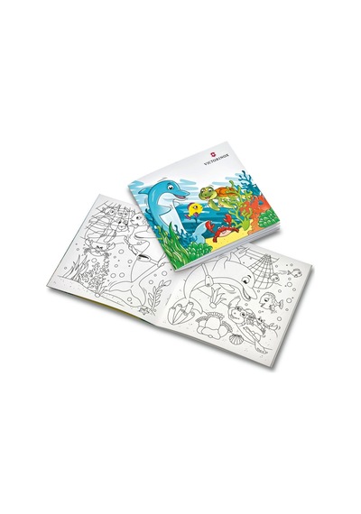 Victorinox My First Yunus Desenli Kamp Çakı-Boyama Kitabı 0.2373.E1 Çok Renkli