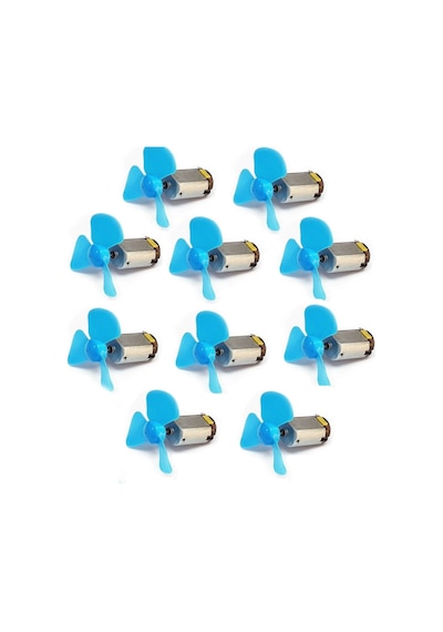 10 Adet Deney Motor 10 Adet Pervane Arduino Pervane Motor Set