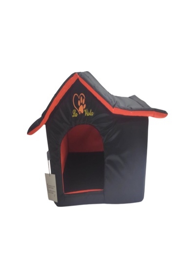 Dış Mekan Su Geçirmez Kedi Ve Köpek Evi Siyah 53x35x39