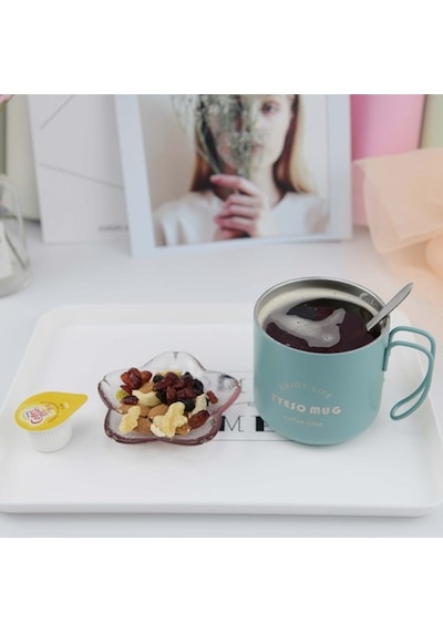 Tyeso Fiery Mug Vakumlu Paslanmaz Çelik Termal Kapaklı 350 ML