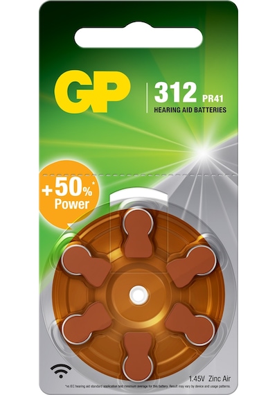 GP ZA312 PR41 1.4V Cihaz Pili 6'lı