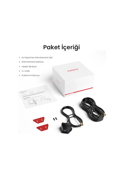 Viofo Rwc400 Ip67 Su Geçirmez A329 Serisi İle Uyumlu 2k Hdr 30fps Dış Arka Kamera