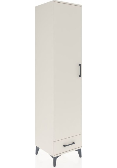 Hyperion Dolap 5 Raflı Tek Çekmeceli Tek Kapaklı 44x44x195 Ay... Aytaşı