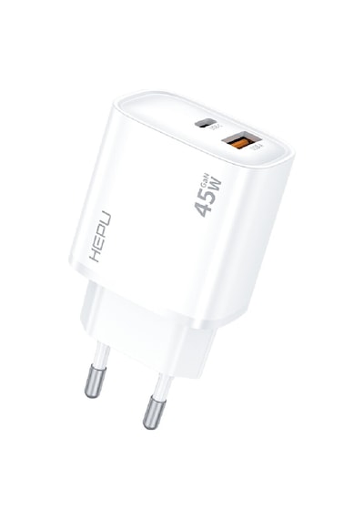 Honor X7e İle Uyumlu Hepu Hp-c31 45w Gan Hızlı Şarj Adaptörü + Type-c Kablo