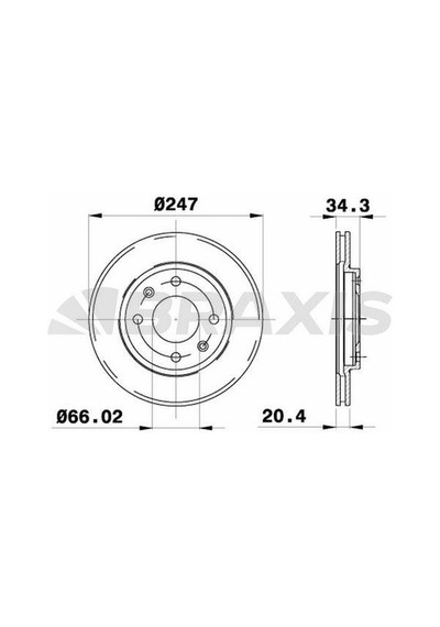 ON FREN DISK AYNASI P106 SAXO 1.1/1.3/1.4/1.4I/1.5D/1.6I 91- P206 P306 P206 T3E P205 P309 AX ZX X BRAXIS AE0009 OEM