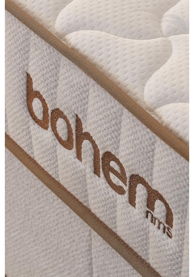 Niron Bohem Nms Klapa 200x200 Cm Çift Kişilik Yatak Baza Başlık Seti - Nms Sert Ortopedik 200 x 200