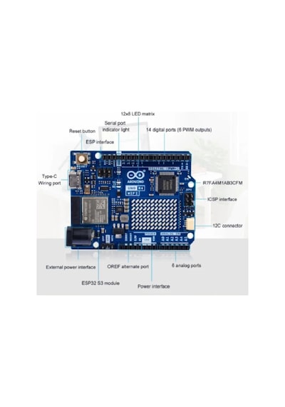 Oem Arduino Uno R4 Wifi Geliştirme Kartı - Type-c Mikrodenetleyici Özellikleri İle Güçlü Performans