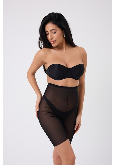 Mistirik Fenile Model Transparan Şort Siyah Renk 020 Siyah