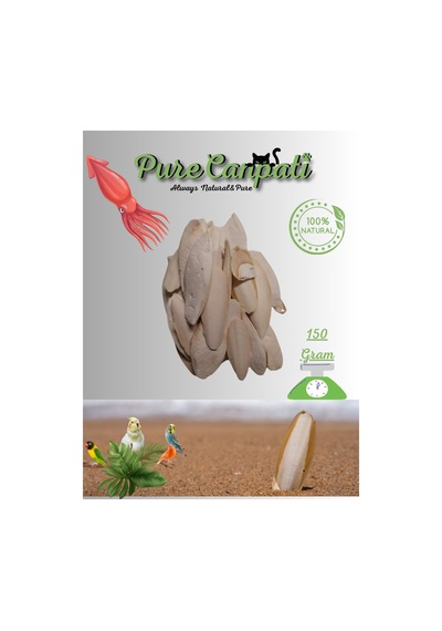 Purecanpati Mürekkep Balığı Kalamar Kemiği 150gr Kırıklı Ve Ufak