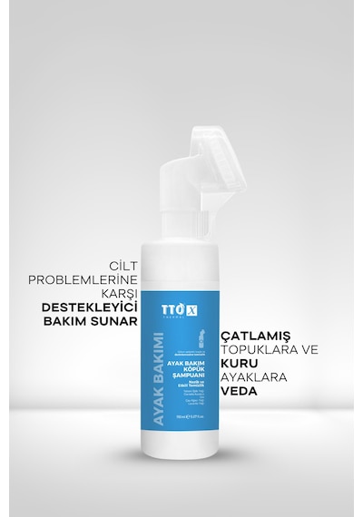 Tto X Aplikatörlü Köpük Ayak Bakım Şampuanı 150Ml