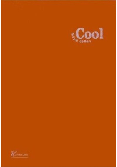 Cool Turuncu Dikişli Plastik Kapak 40 Yaprak A4 Müzik Defteri