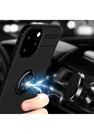 Apple Uyumlu iPhone 12 Pro Max Uyumlu Zore Ravel Silikon Kılıf-siyah Siyah -