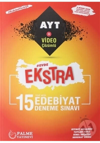Yks Ayt Ekstra Edebiyat 15 Deneme Sınavı Palme