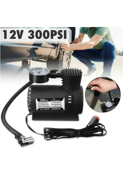Kompakt Taşınabilir Hava Kompresörü 12v 300psı Araç Lastik Bisiklet Şişme Yatak Top Motosiklet