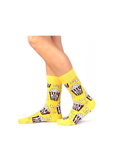 Ozzy Socks 2'li Pop Corn Desen Kutu Çok Renkli