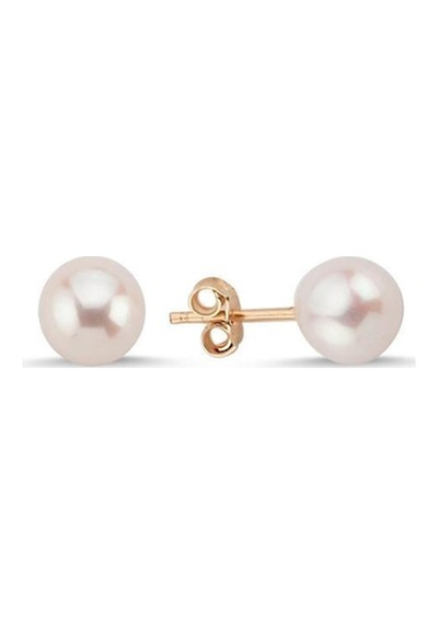 8,5 Mm Doğal İnci Top Küpe Rose Rose