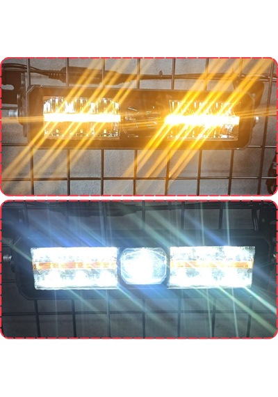 Off-road Premium 30 Cm Tampon Kaput Led Bar Beyaz Işık Projektör Drl Gündüz Led Metal Gövde 12-24v