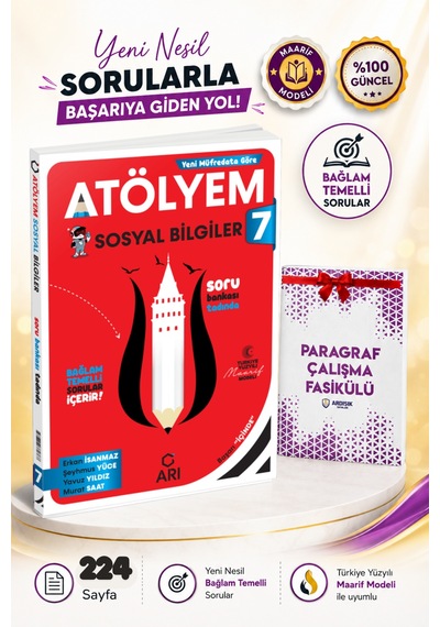 Arı Yayınları 7. Sınıf Sosyal Bilgiler Atölyem 2027 Maarif Model