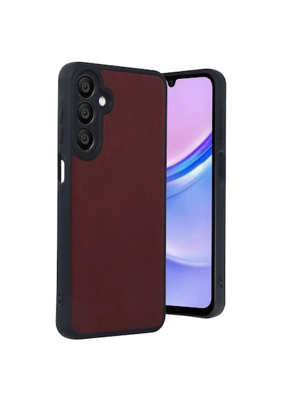 Samsung Galaxy  Uyumlu  M15 Kılıf Aras Deri Kapak - Bordo